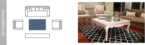 Geometric rug pattern black white classic rug Hamptons style living room rug